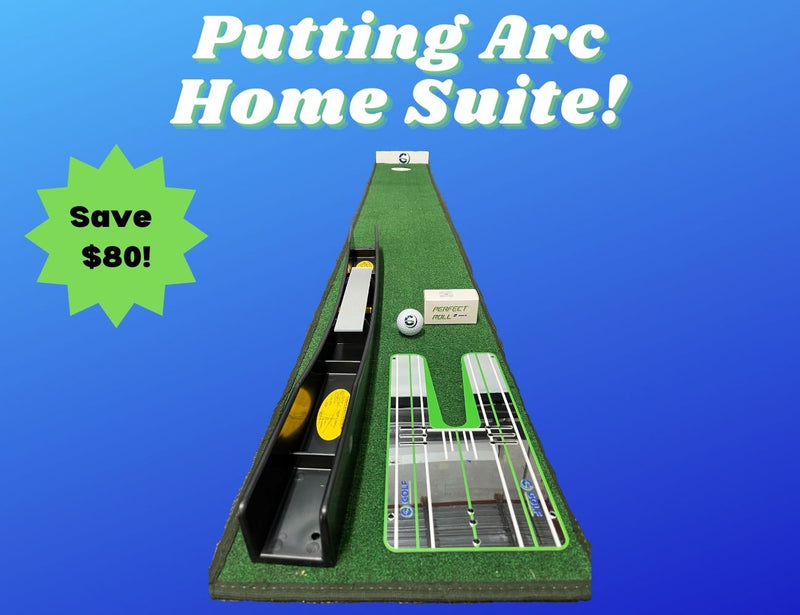 Putting Arc (MS3D) Home Suite! - HomePutt Mat, Putting Arc (MS3D), Perfect Roll Mirror + Balls, & No. 3 Putt Cup