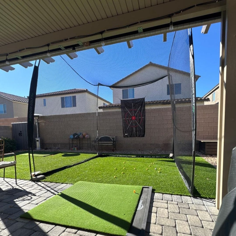 10' x 10' x 10' Square Golf Net Shop Indoor Golf