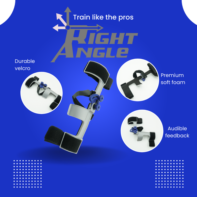 Right Angle V2 Golf Swing Elbow Brace – Backswing Trainer for Trail Arm Position Golf Training Aids
