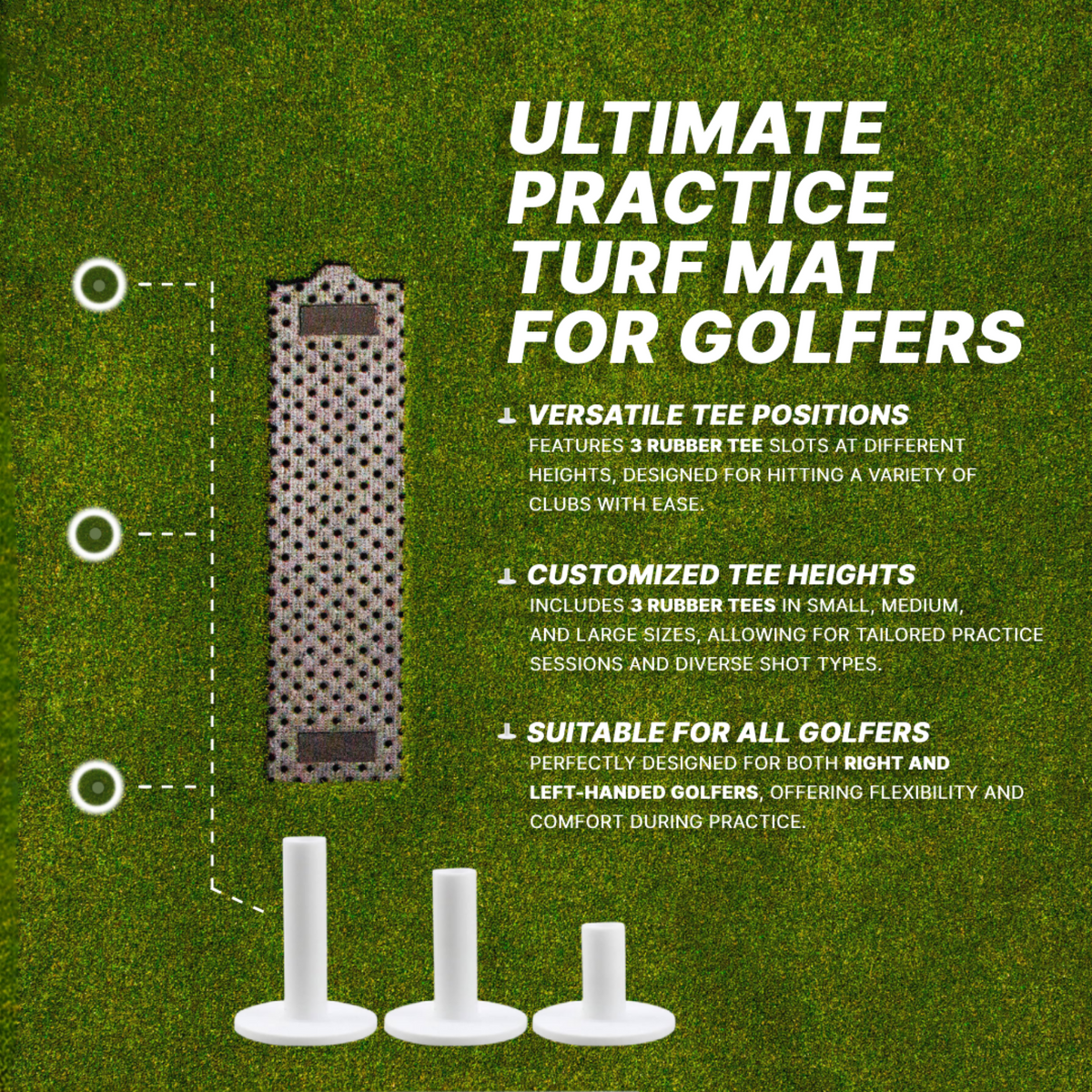Divot Board - Perfect Golf Hitting Mat for Practice