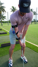 Right Angle V2 Golf Swing Elbow Brace – Backswing Trainer for Trail Arm Position Golf Training Aids