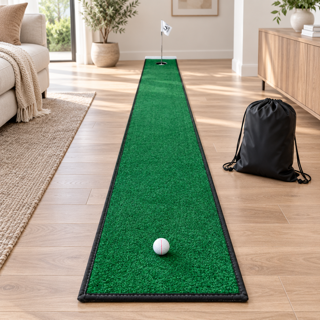 Home Putt - Putting Mat - 8 Ft Golf Training Aids