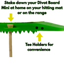 The Divot Board Mini – Portable Feedback Trainer for Precision Strikes Divotboard