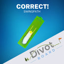 The Divot Board - Patented Swing Path Trainer - Golf Training Aids