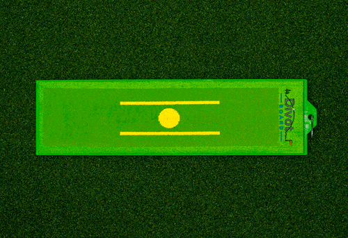The Divot Board patented swing path trainer