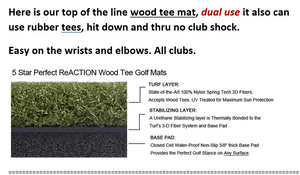 5 Star Golf Mat Order 5 Star Perfect ReACTION Golf Mats Online Golf