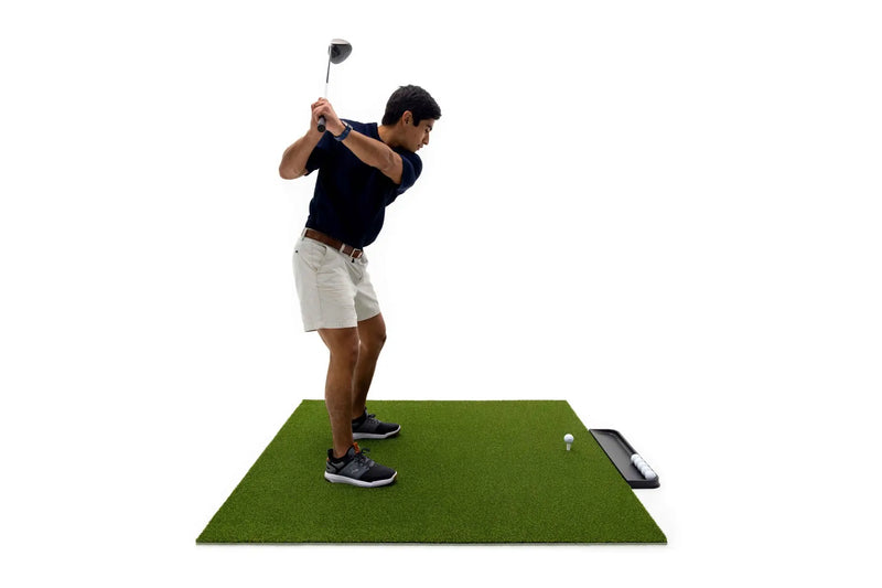 5 STAR PREMIUM RESIDENTIAL GOLF MAT W/TRAY & TEE KIT - Golf Training Aids
