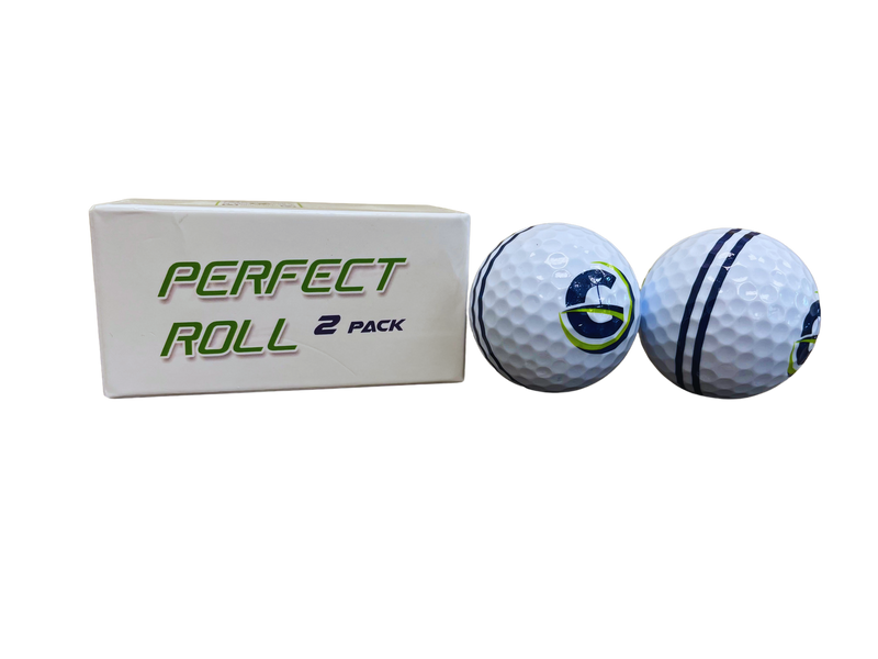 The Perfect Roll Combo - Perfect Roll Golf Balls (2-Pack) & Perfect Roll Putting Mirror