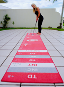 Oklahoma Putt Ball - Putting Mat Game - Make Practicing your Putts Entertaining While Representing Your Favorite University - Mat is 12 feet by 2 feet Golf Training Aids