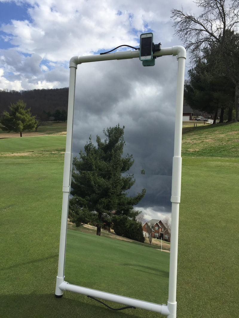 Golf Swing Teaching & Training Mirror (Swingreflect Foldable 2x4)
