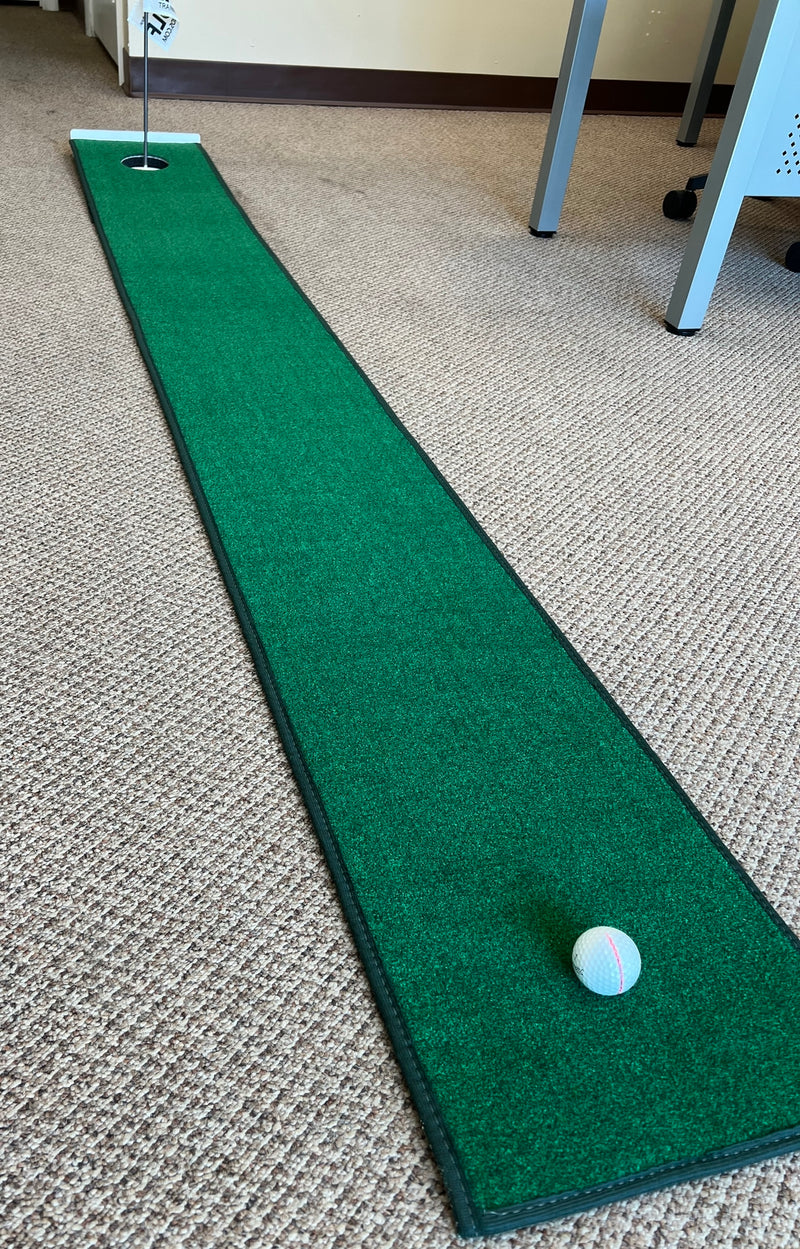 Home Putt - Portable Golf Putting Mat - Perfect Golf Training Aid to Practice your Golf Game Everywhere You Go - 1 Ft by 8 Ft Mini  Golf Putting Green