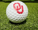 Oklahoma Putt Ball - Putting Mat Game - Make Practicing your Putts Entertaining While Representing Your Favorite University - Mat is 12 feet by 2 feet Golf Training Aids