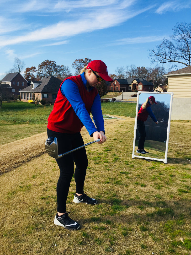 Golf Swing Teaching & Training Mirror (Swingreflect Foldable 2x4)