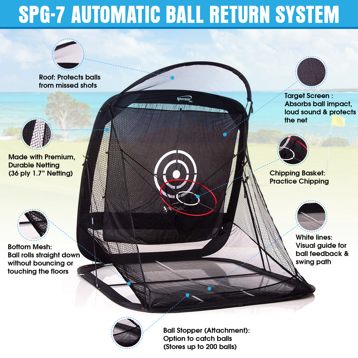 Spornia SPG-7 | Shop the Spornia SPG-7 Golf Practice Net